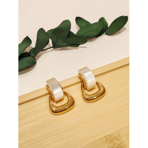 Boucles d'oreilles acier inoxydable E424