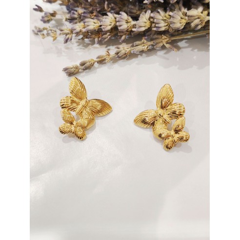 Boucles d'oreilles acier inoxydable E431