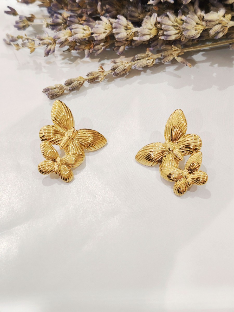 Boucles d'oreilles acier inoxydable E431