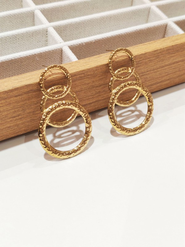 Boucles d'oreilles acier inoxydable E432