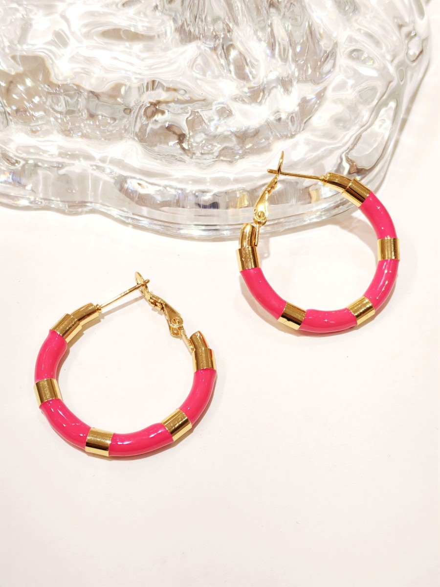 Boucles d'oreilles acier inoxydable E433