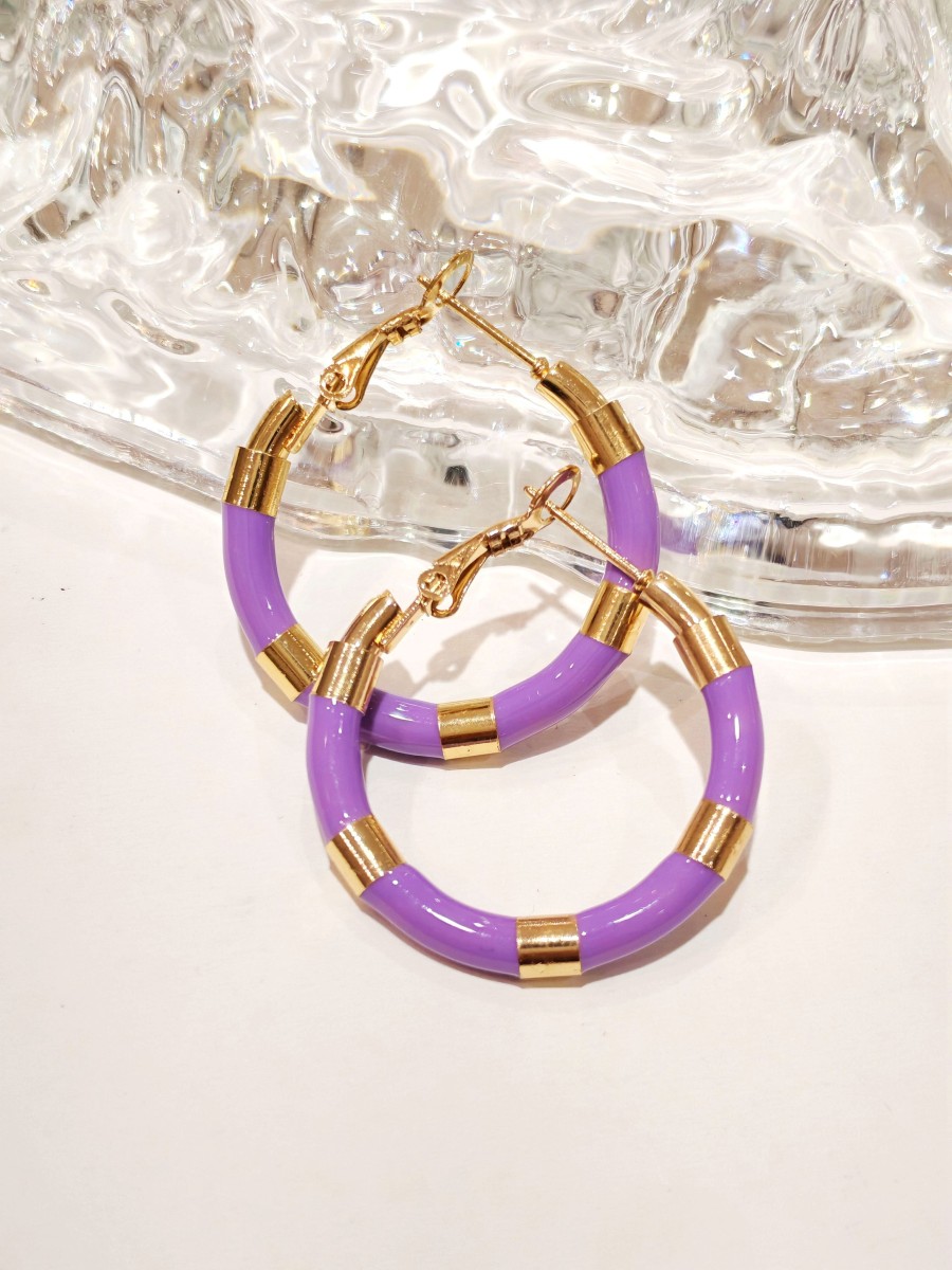 Boucles d'oreilles acier inoxydable E433