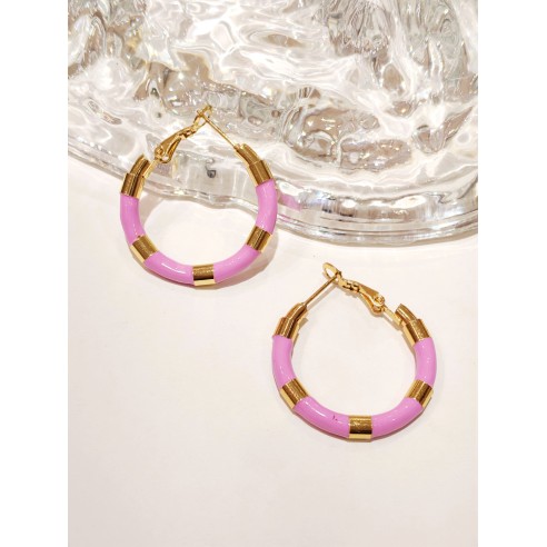 Boucles d'oreilles acier inoxydable E433