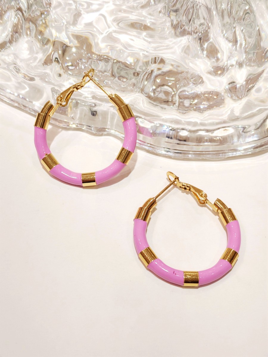 Boucles d'oreilles acier inoxydable E433