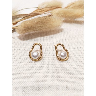 Boucles d'oreilles acier inoxydable E434