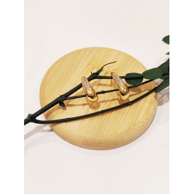 Boucles d'oreilles acier inoxydable E437