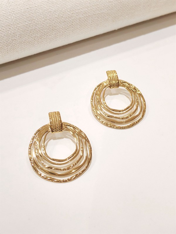 Boucles d'oreilles acier inoxydable E438