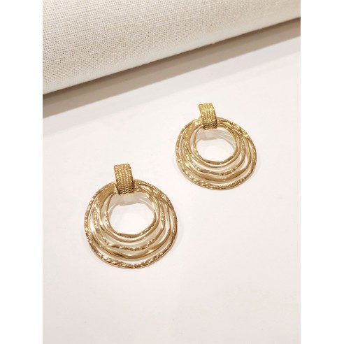 Boucles d'oreilles acier inoxydable E438