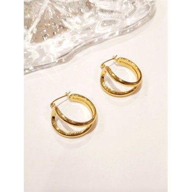 Boucles d'oreilles acier inoxydable E449