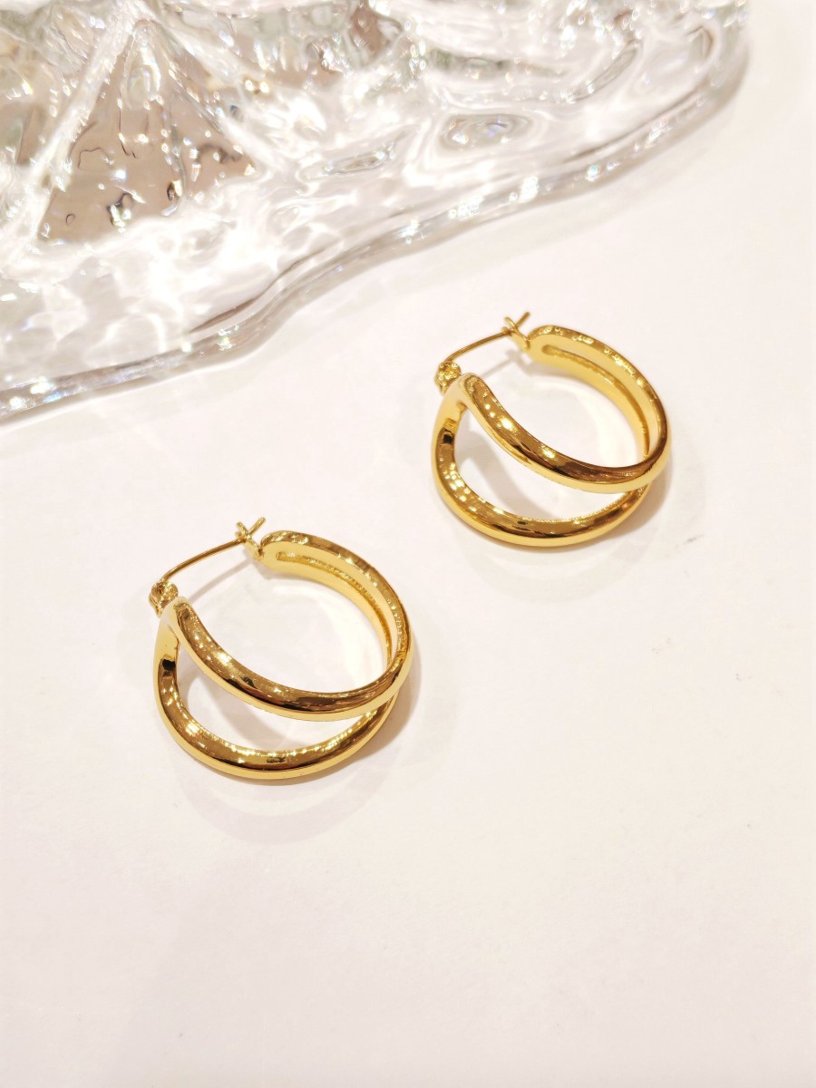 Boucles d'oreilles acier inoxydable E449