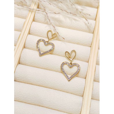 Boucles d'oreilles acier inoxydable E452