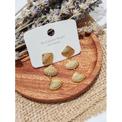 Boucles d'oreilles acier inoxydable E453