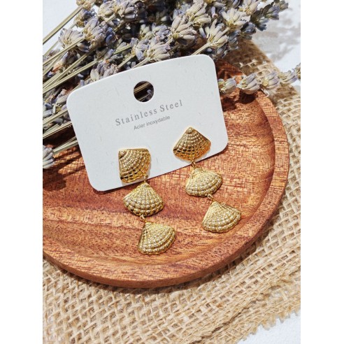 Boucles d'oreilles acier inoxydable E453