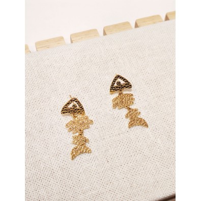 Boucles d'oreilles acier inoxydable E454