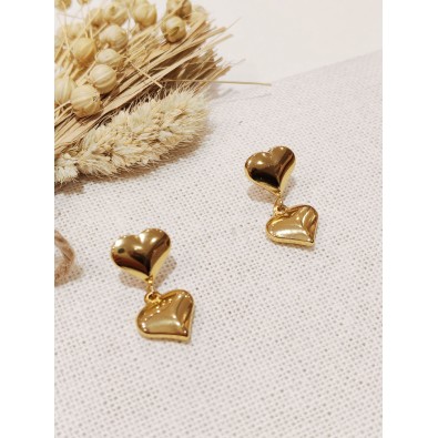 Boucles d'oreilles acier inoxydable E457