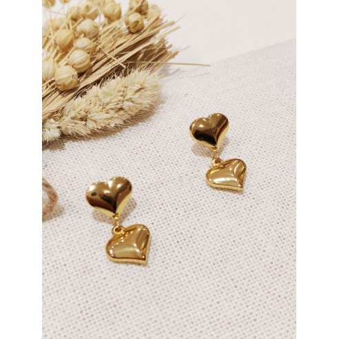 Boucles d'oreilles acier inoxydable E457