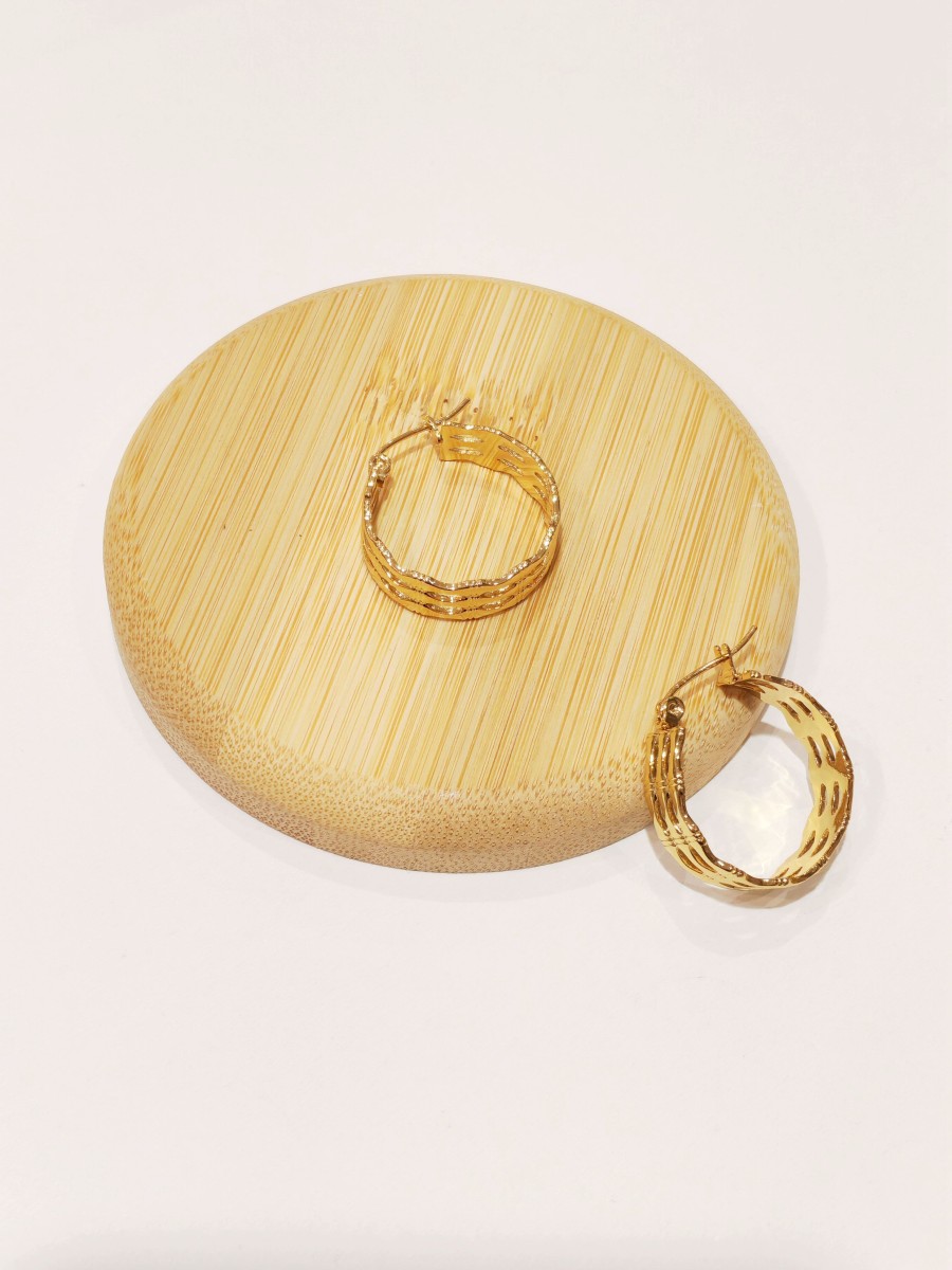 Boucles d'oreilles acier inoxydable E458