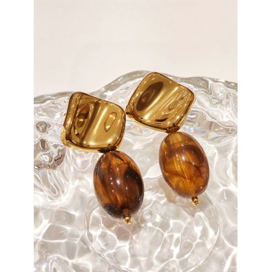 Boucles d'oreilles acier inoxydable E459