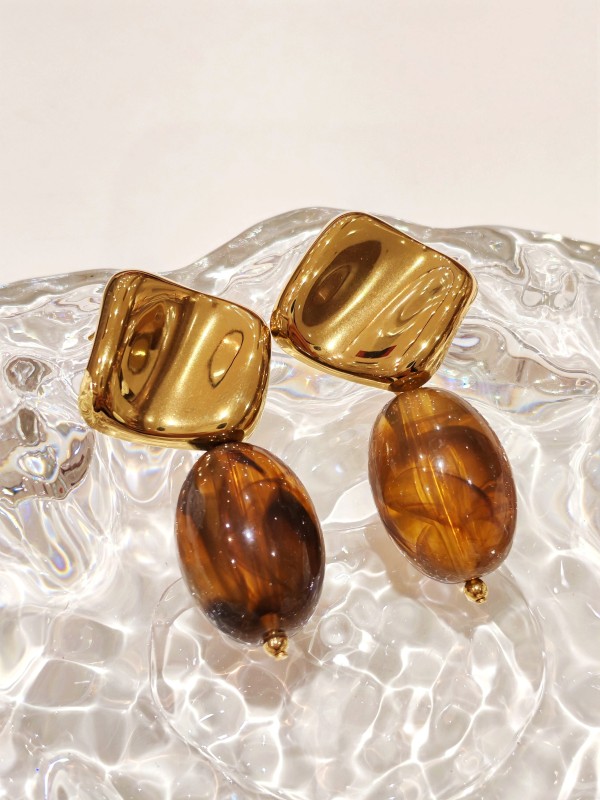 Boucles d'oreilles acier inoxydable E459
