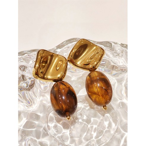 Boucles d'oreilles acier inoxydable E459