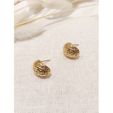 Boucles d'oreilles acier inoxydable E461