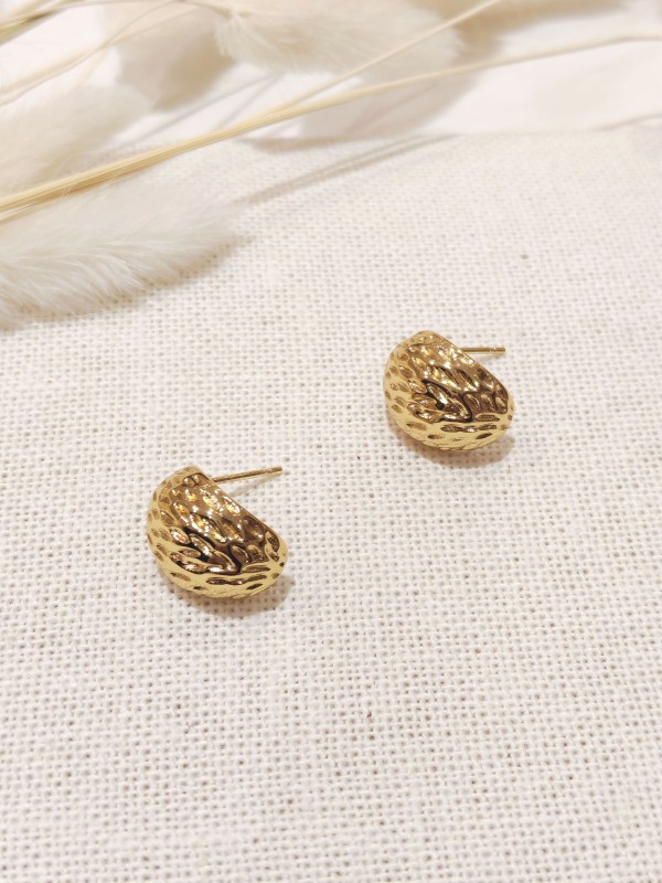 Boucles d'oreilles acier inoxydable E461