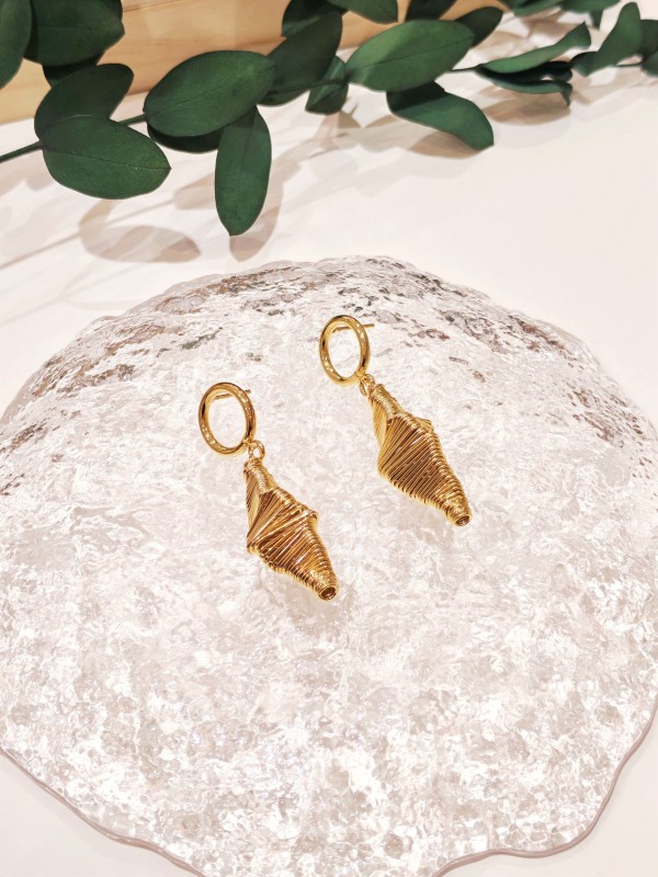 Boucles d'oreilles acier inoxydable E464