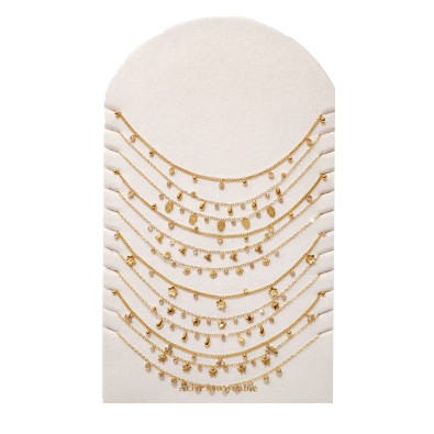 Lot de 12 colliers en acier inoxydable L057