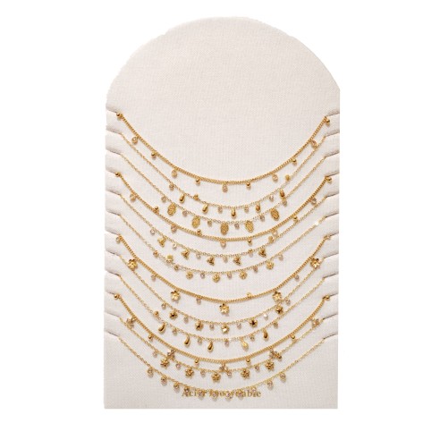 Lot de 12 colliers en acier inoxydable L057