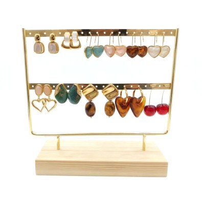 Lot de 11 boucles d'oreilles en acier inoxydable L083