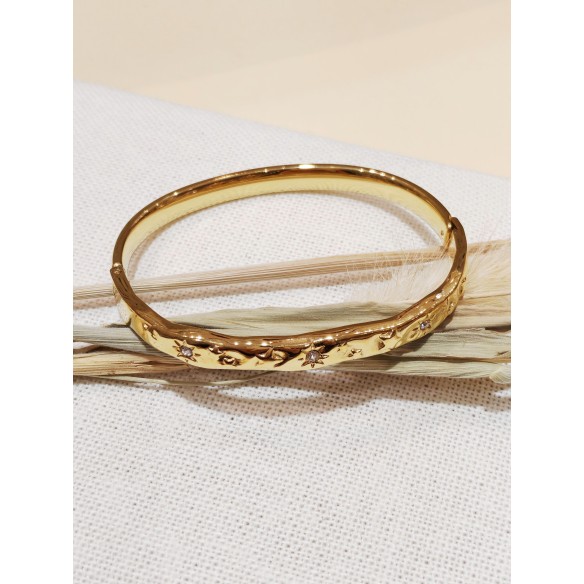 Bracelet jonc acier inoxydable J153