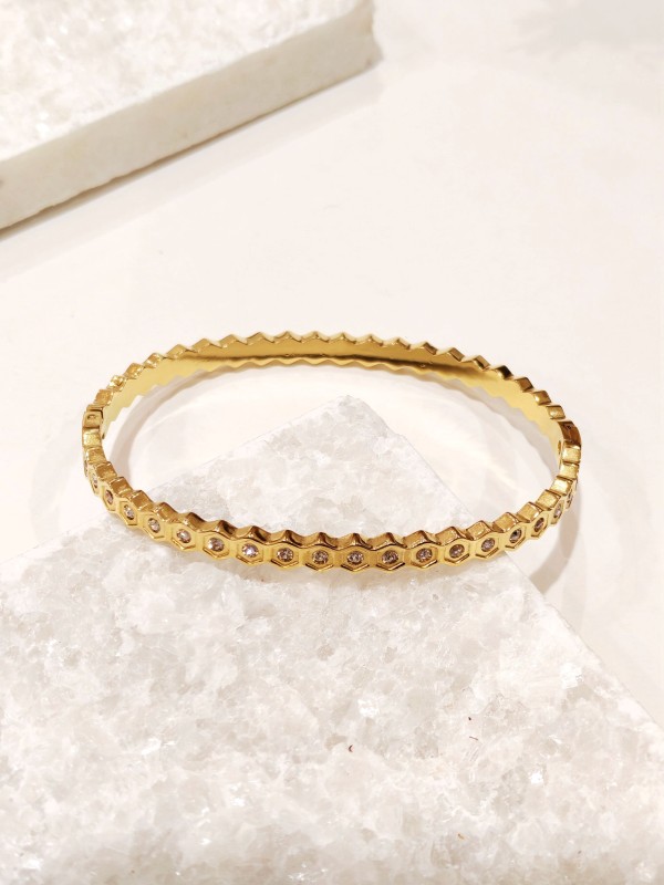 Bracelet jonc acier inoxydable J154
