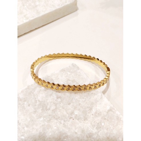 Bracelet jonc acier inoxydable J154