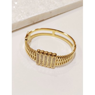 Bracelet jonc acier inoxydable J156