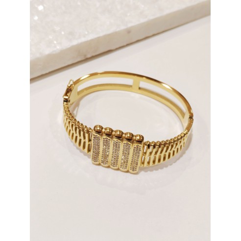 Bracelet jonc acier inoxydable J156