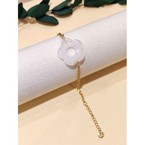 Bracelet en acier inoxydable et résine B254