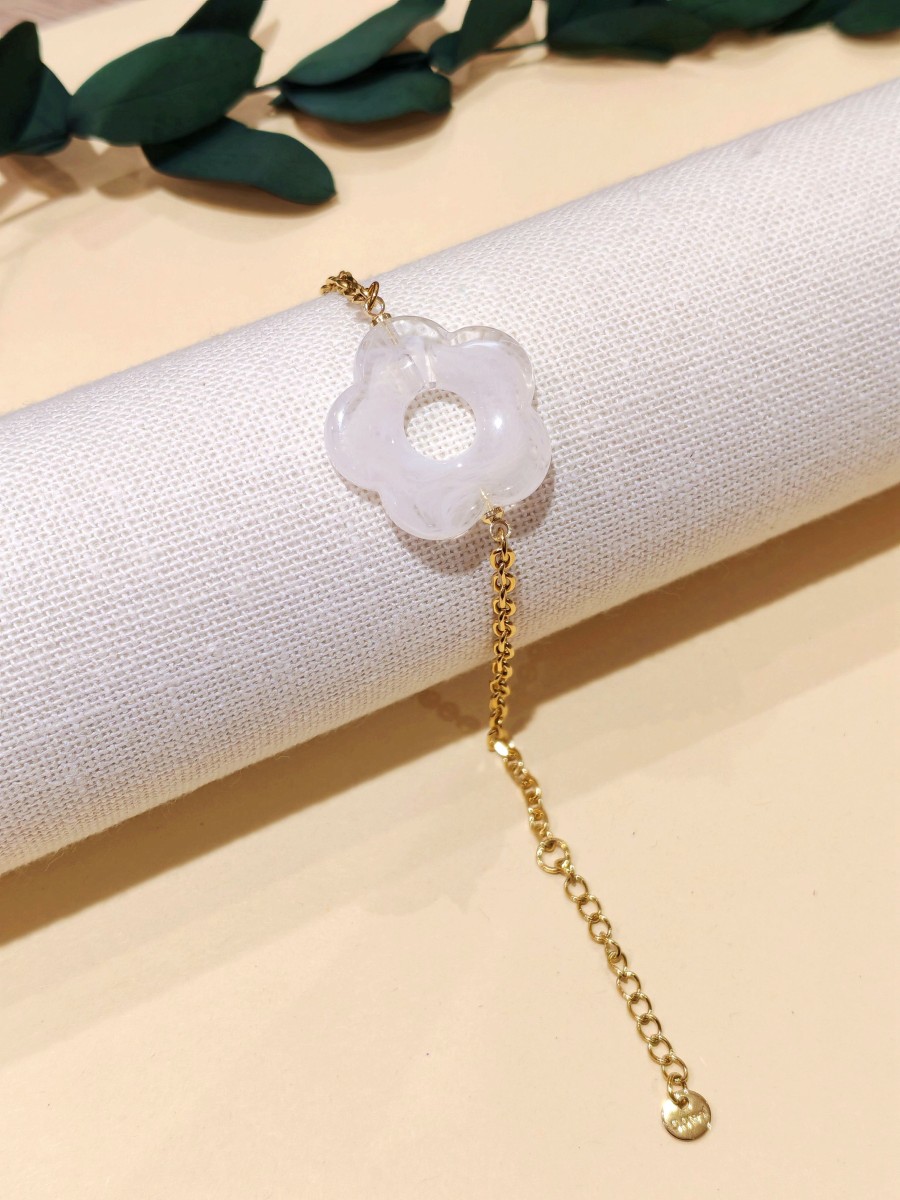 Bracelet en acier inoxydable et résine B254