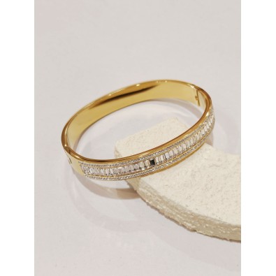 Bracelet jonc acier inoxydable J158