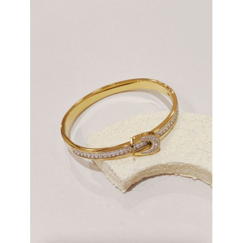 Bracelet jonc acier inoxydable J159