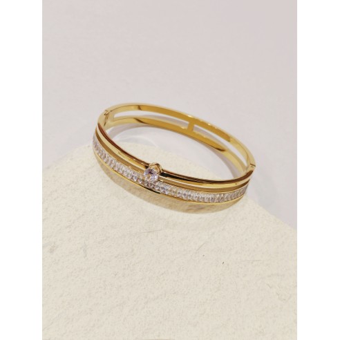 Bracelet jonc acier inoxydable J161