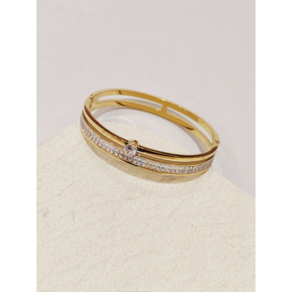 Bracelet jonc acier inoxydable J161