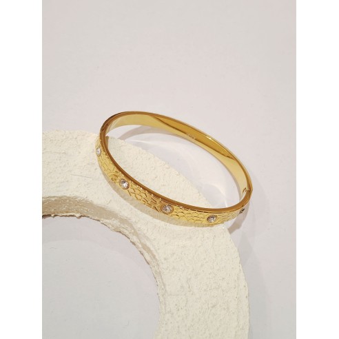 Bracelet jonc acier inoxydable J162