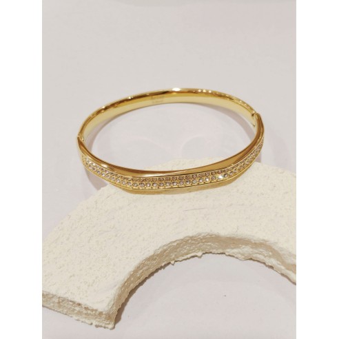 Bracelet jonc acier inoxydable J163