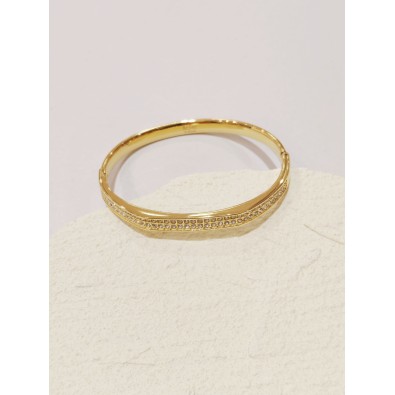 Bracelet jonc acier inoxydable J163