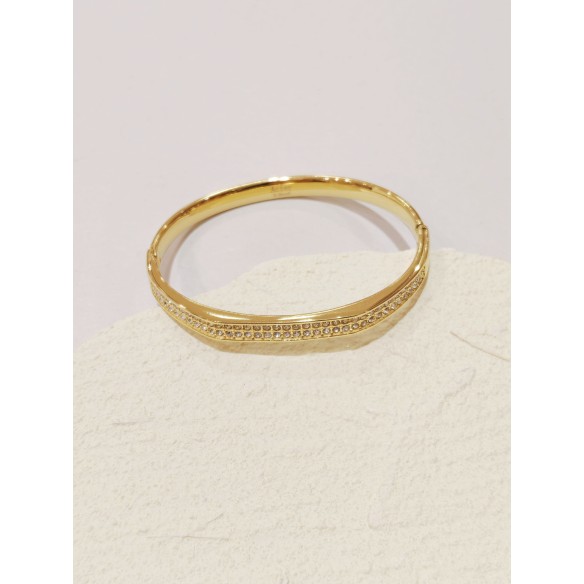 Bracelet jonc acier inoxydable J163