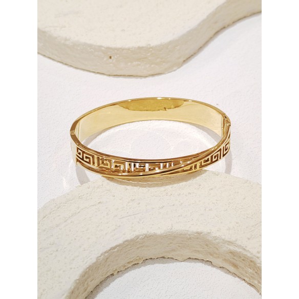 Bracelet jonc acier inoxydable J166