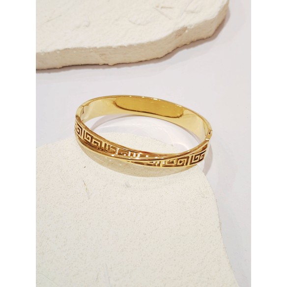 Bracelet jonc acier inoxydable J166