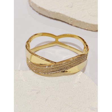 Bracelet jonc acier inoxydable J170