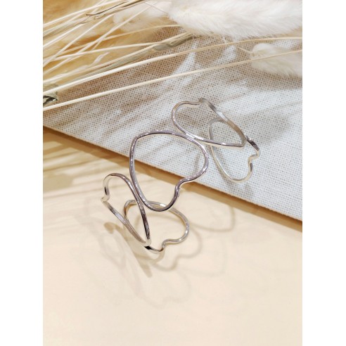 Bracelet jonc acier inoxydable J173