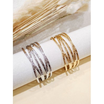 Bracelet jonc acier inoxydable J174